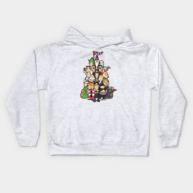 Day at the Mansion colour Kids Hoodie by hoborobo